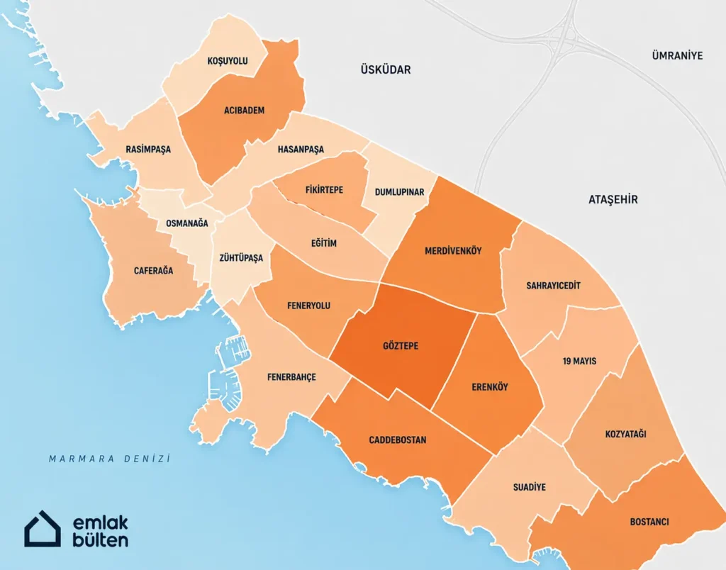 Kadıköy' ün Mahalle Haritası